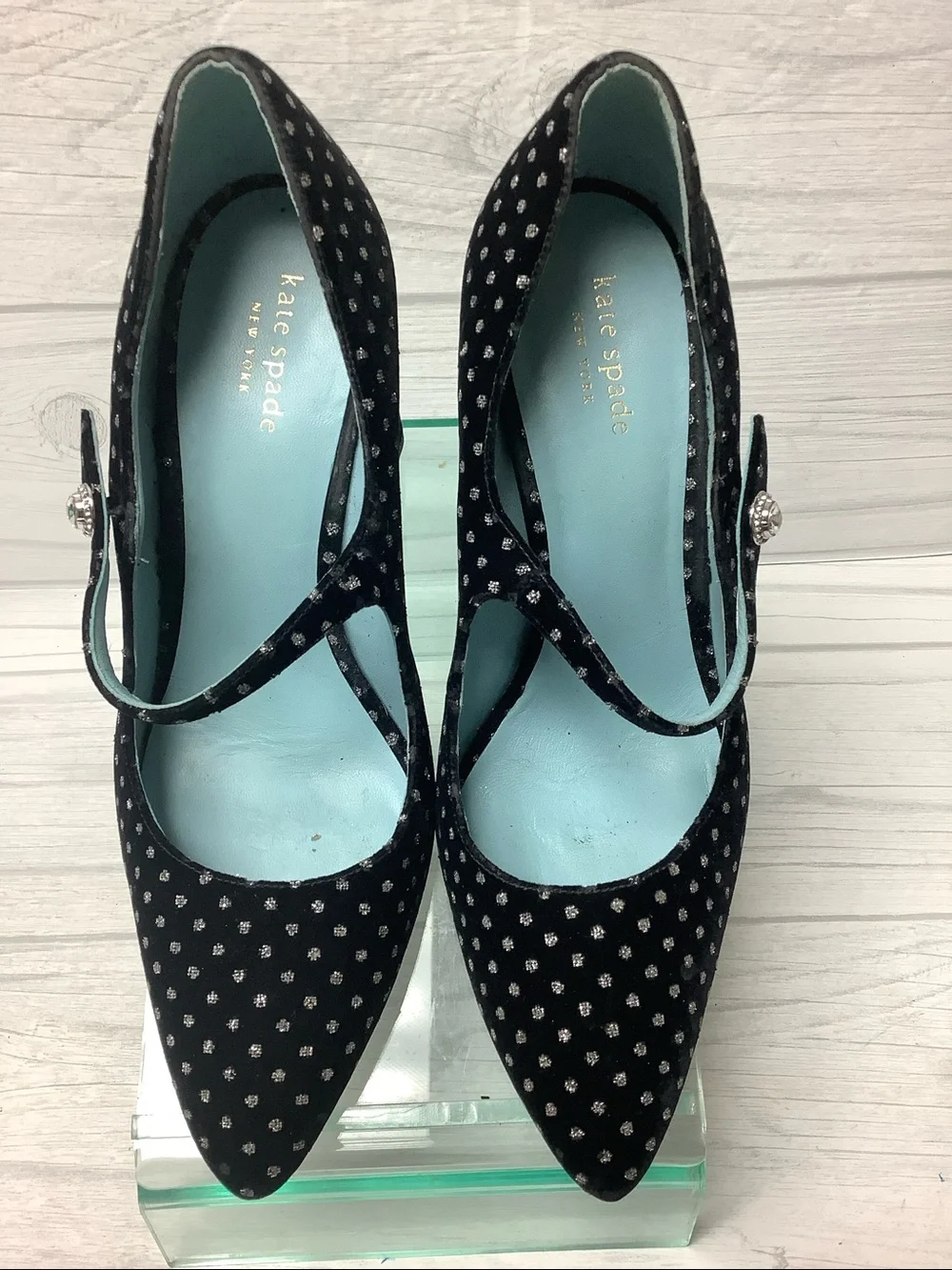 kate spade black velvet